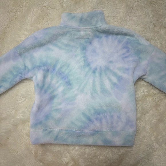 Abercrombie Kids tie-dye cozy quarter-zip sweatshirt - Picture 2 of 7